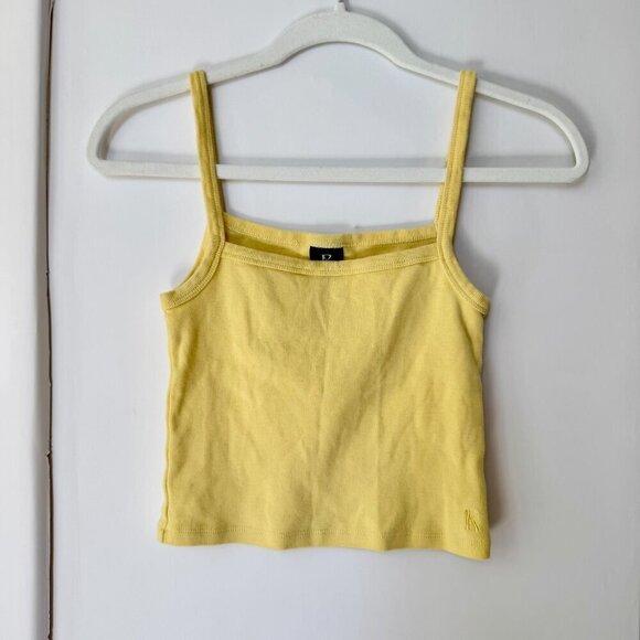 Realisation Par Baby Tank Top Crop Top in Lemon Yellow - Picture 4 of 7